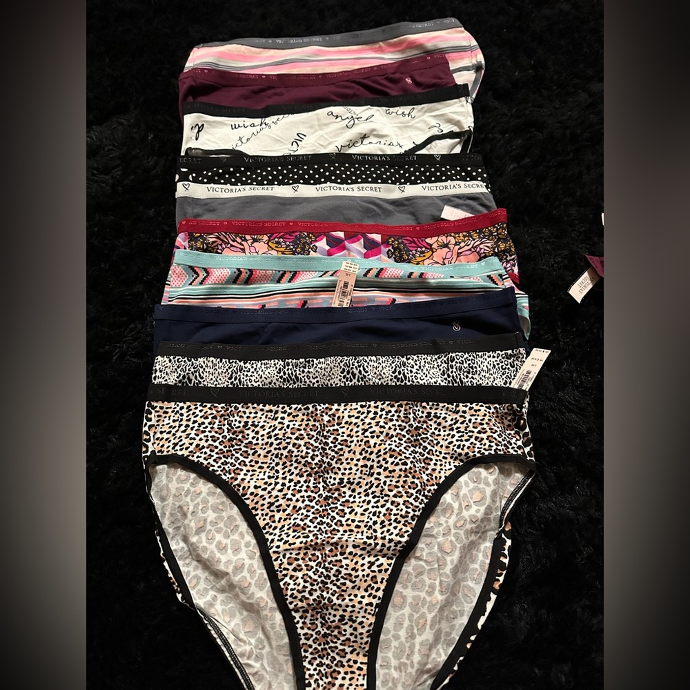 Victoria's Secret Bottoms - 10 pack mixed patterns high-leg briefs